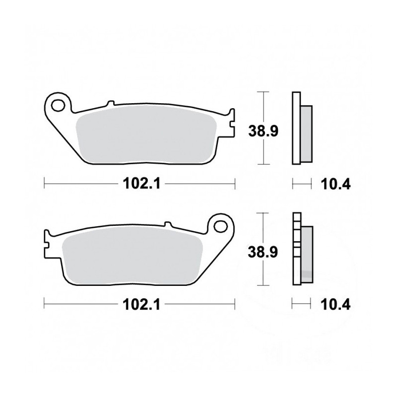 Plaquettes de frein TRW Organiques Standard - MCB631