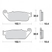 Plaquettes de frein TRW Organiques Standard - MCB631