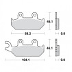 Plaquettes de frein TRW Métal Fritté Street SV - MCB627SV