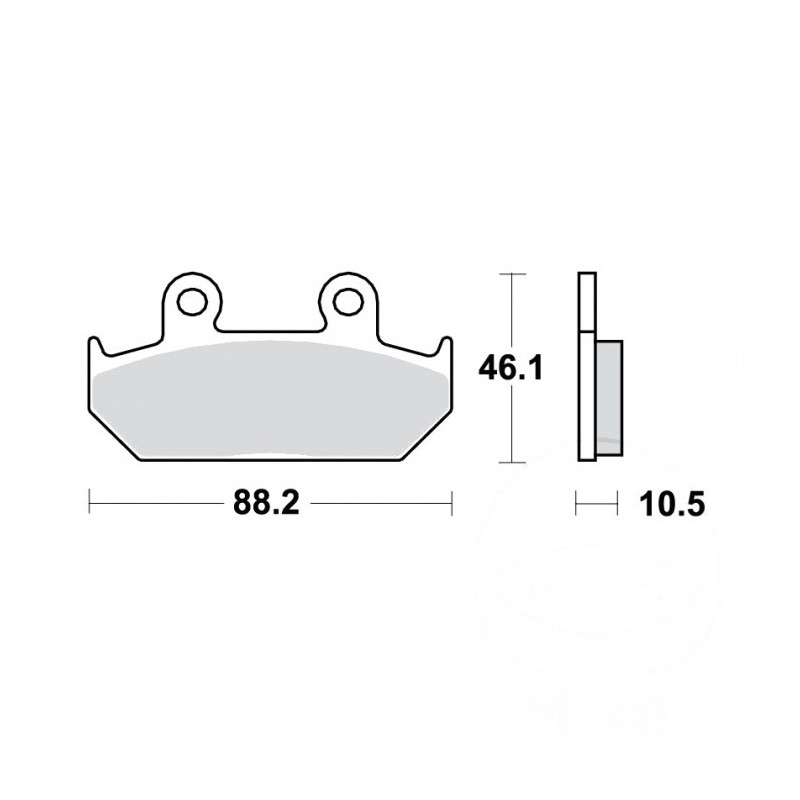 Plaquettes de frein TRW Organiques Standard - MCB624