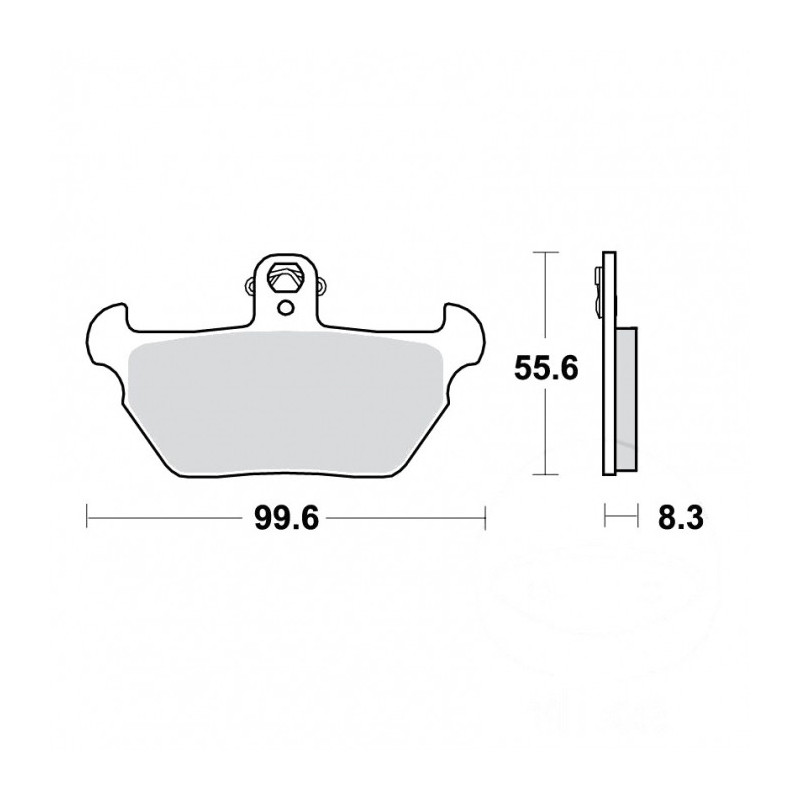 Plaquettes de frein TRW Métal Fritté Street SV - MCB621SV