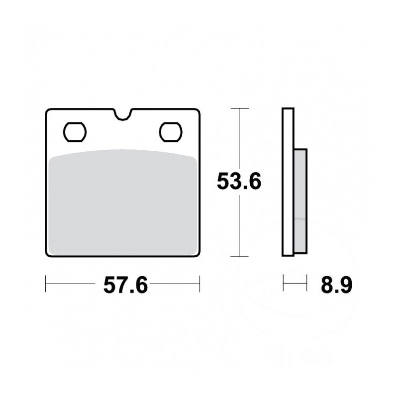 Plaquettes de frein TRW Organiques Standard - MCB617
