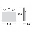 Plaquettes de frein TRW Organiques Standard - MCB617