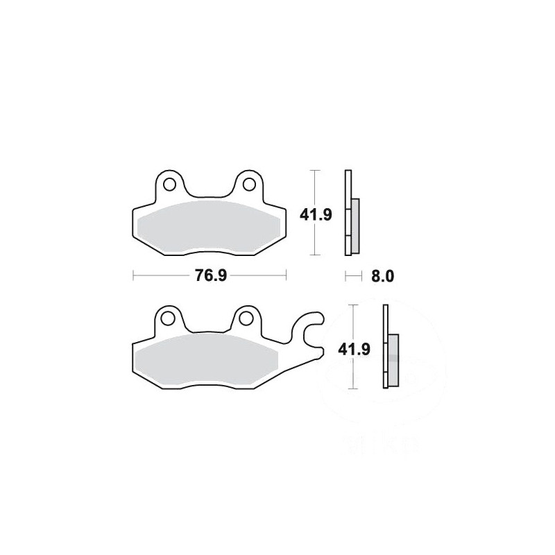 Plaquettes de frein TRW Organiques Scooter STD - MCB615EC