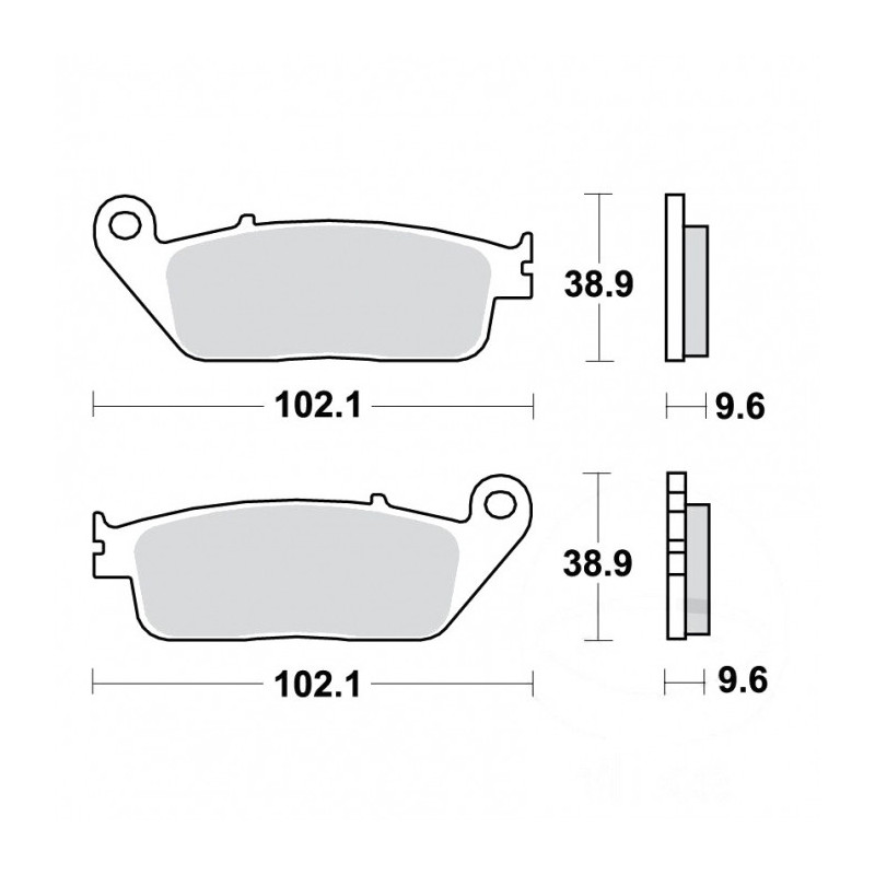 Plaquettes de frein TRW Organiques Standard - MCB599