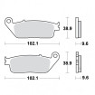 Plaquettes de frein TRW Organiques Standard - MCB599