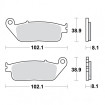 Plaquettes de frein TRW Métal Fritté Street SV - MCB598SV