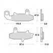 Plaquettes de frein TRW Organiques Standard - MCB597