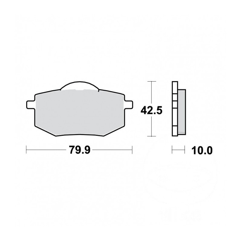 Plaquettes de frein TRW Organiques Standard - MCB587