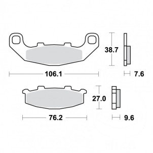 Plaquettes de frein TRW...