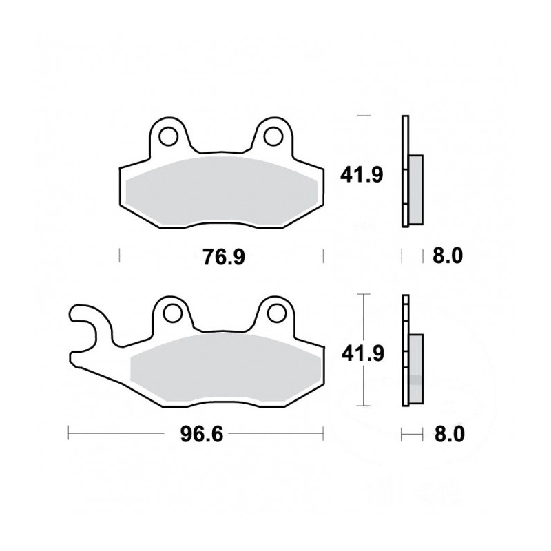 Plaquettes de frein TRW Métal Fritté Offroad - MCB582SI