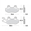 Plaquettes de frein TRW Métal Fritté Scooter - MCB582SRM