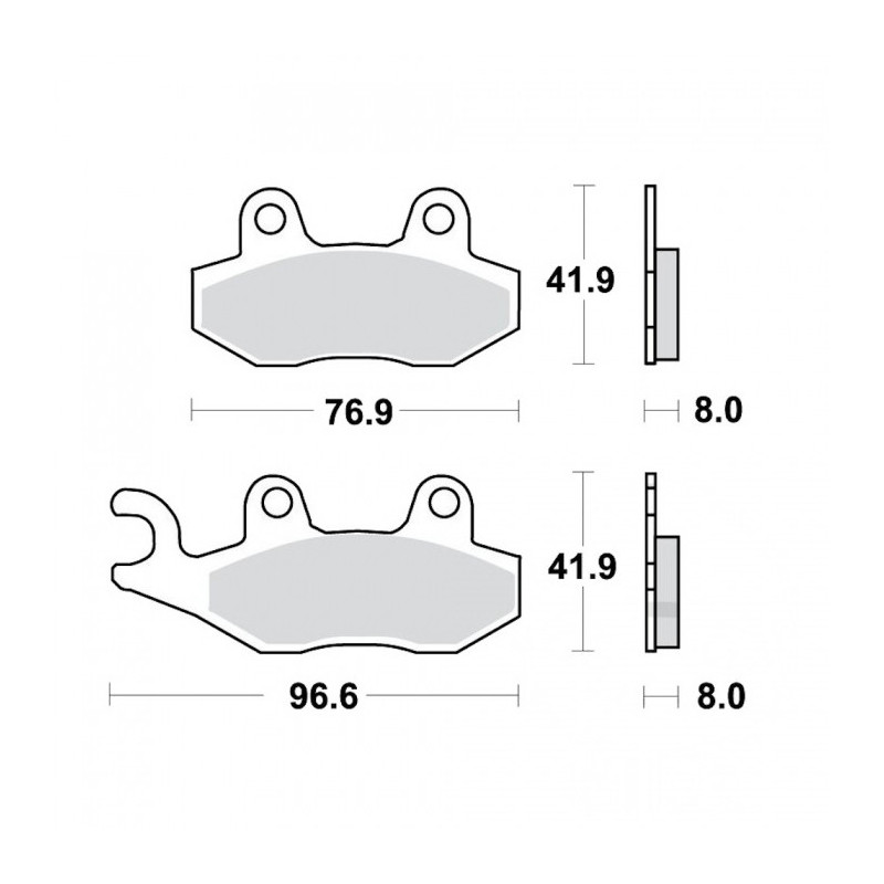 Plaquettes de frein TRW Métal Fritté Street SH - MCB582SH