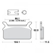 Plaquettes de frein TRW Organiques Standard - MCB580