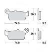 Plaquettes de frein TRW Organiques Scooter STD - MCB575EC