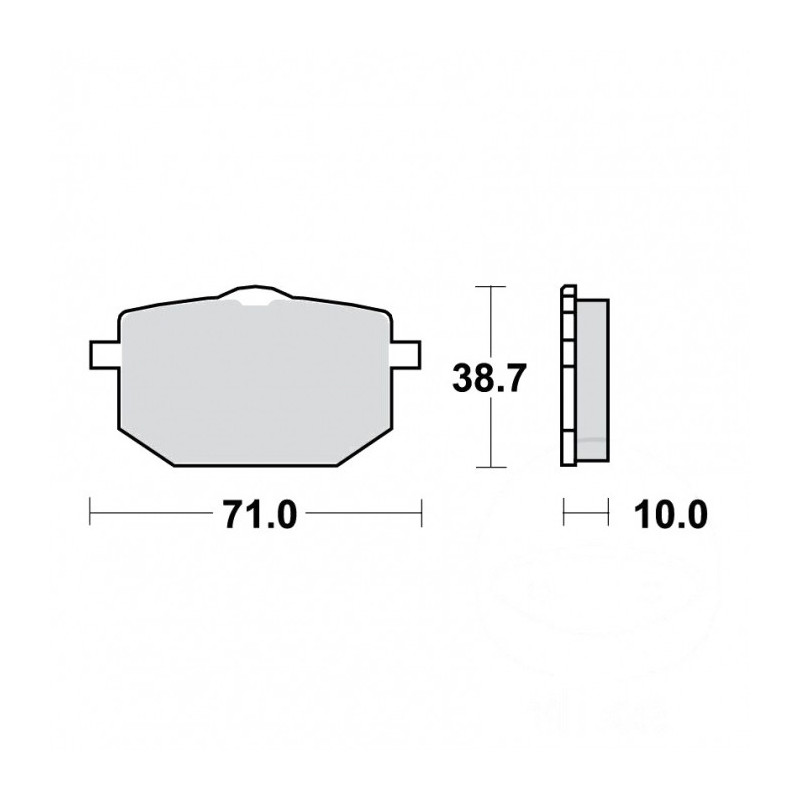 Plaquettes de frein TRW Métal Fritté Street SV - MCB568SV