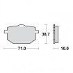 Plaquettes de frein TRW Métal Fritté Street SV - MCB568SV