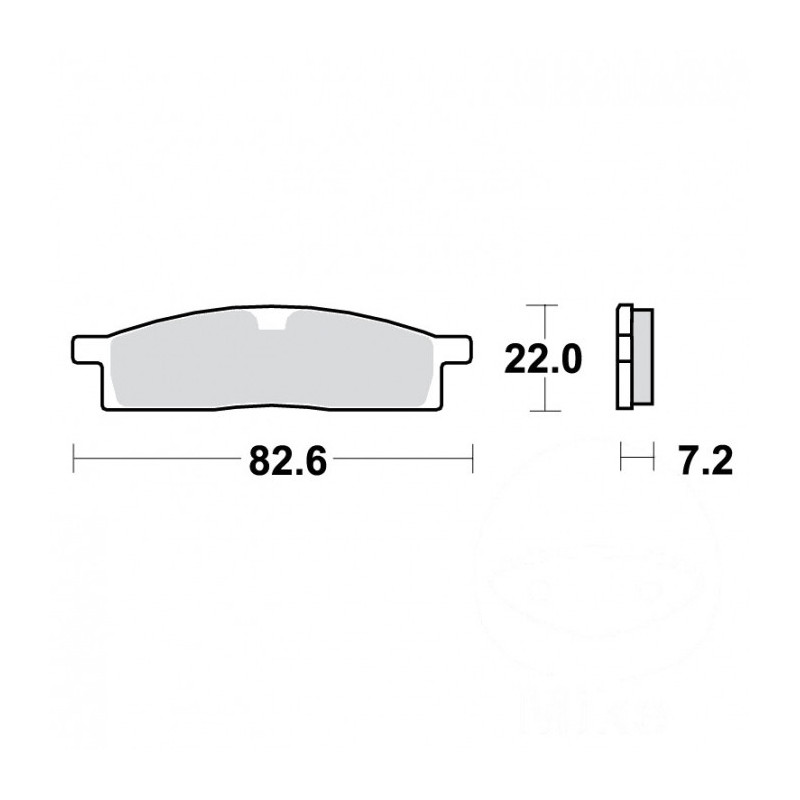 Plaquettes de frein TRW Métal Fritté Offroad - MCB558SI