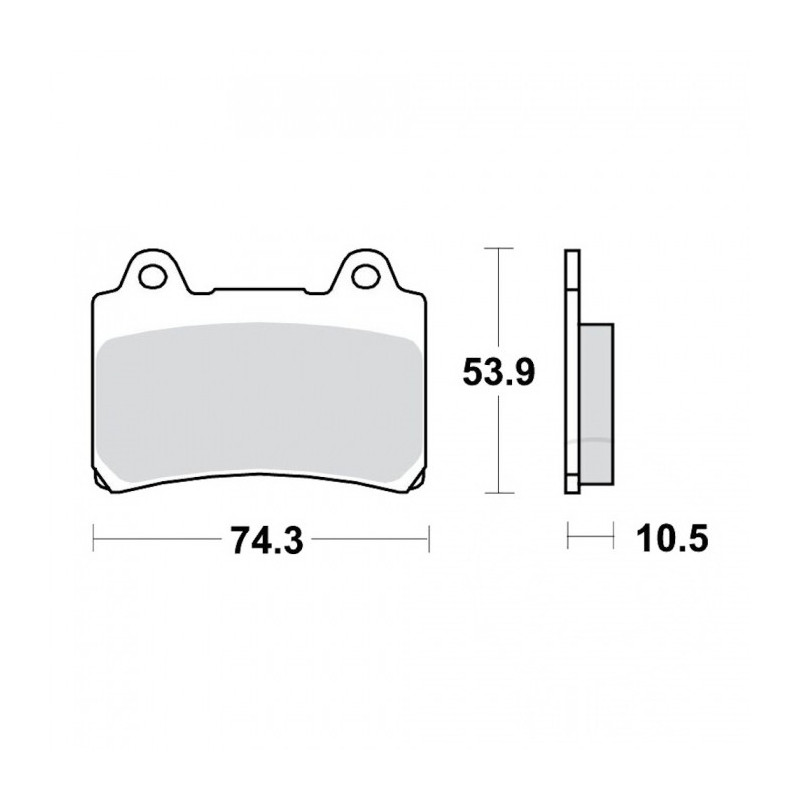 Plaquettes de frein TRW Organiques Standard - MCB559