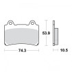 Plaquettes de frein TRW Organiques Standard - MCB559