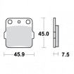 Plaquettes de frein TRW Organiques Standard - MCB561