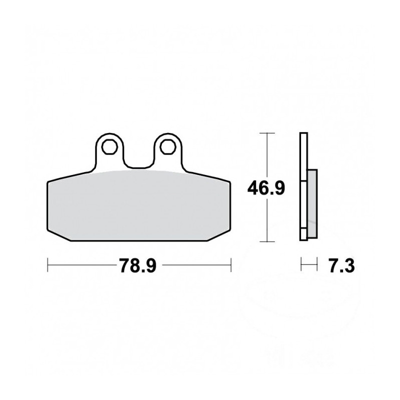 Plaquettes de frein TRW Métal Fritté Scooter - MCB557SRM