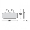 Plaquettes de frein TRW Métal Fritté Scooter - MCB557SRM