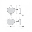 Plaquettes de frein TRW Organiques Standard - MCB548