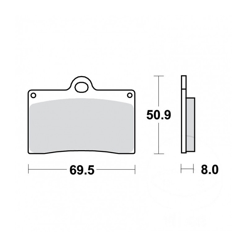 Plaquettes de frein TRW Hautes Performances Piste - MCB540TRQ