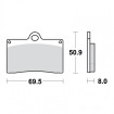 Plaquettes de frein TRW Organiques Standard - MCB540