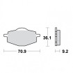 Plaquettes de frein TRW Métal Fritté Offroad - MCB539SI