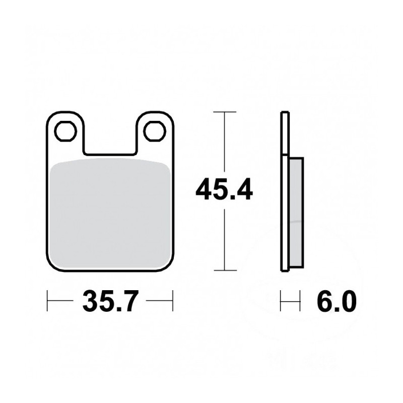 Plaquettes de frein TRW Métal Fritté Perf./ Route - MCB535SR