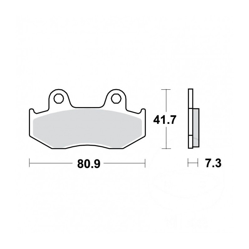 Plaquettes de frein TRW Métal Fritté Scooter - MCB534SRM