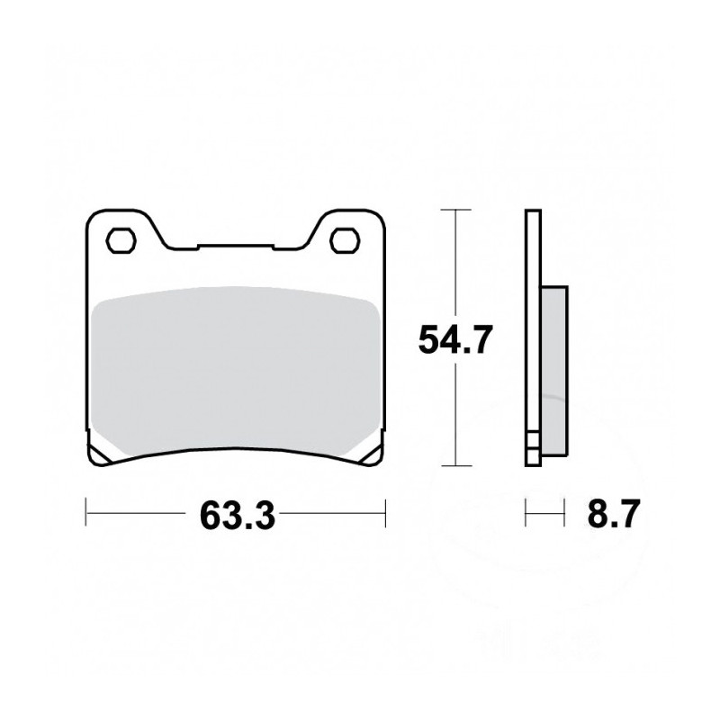 Plaquettes de frein TRW Organiques Standard - MCB530