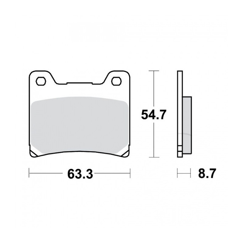 Plaquettes de frein TRW Métal Fritté Street SH - MCB530SH