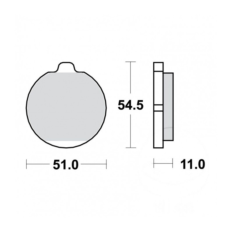 Plaquettes de frein TRW Organiques Standard - MCB505