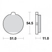 Plaquettes de frein TRW Organiques Standard - MCB505