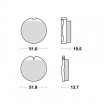 Plaquettes de frein TRW Organiques Standard - MCB35