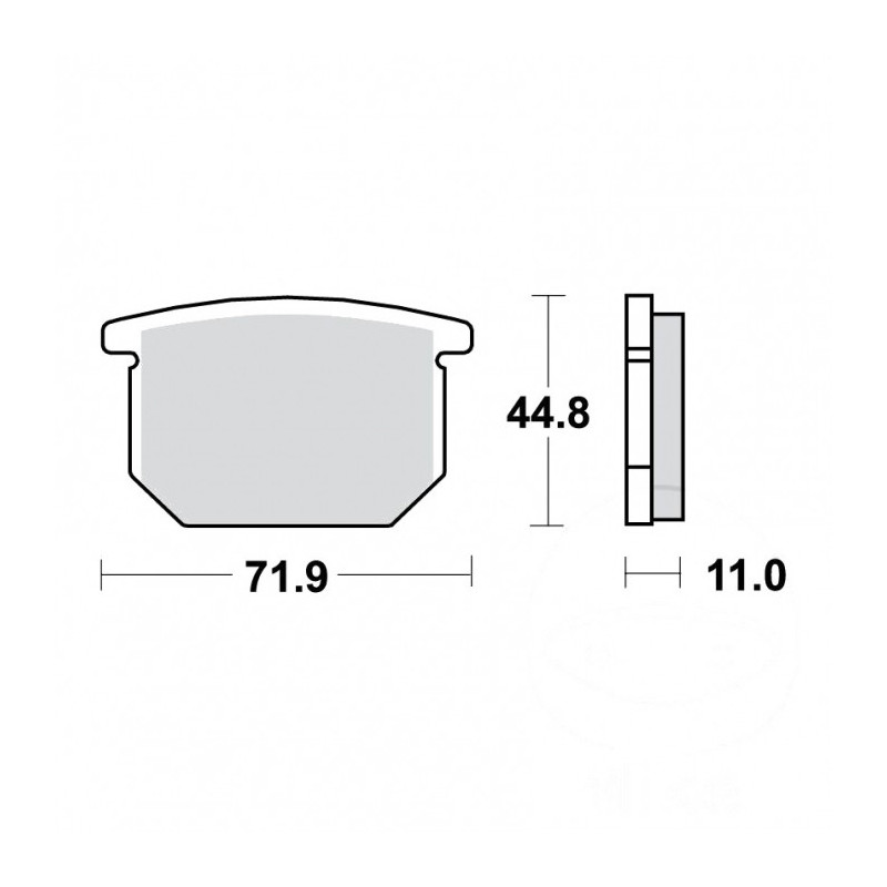 Plaquettes de frein TRW Organiques Standard - MCB501