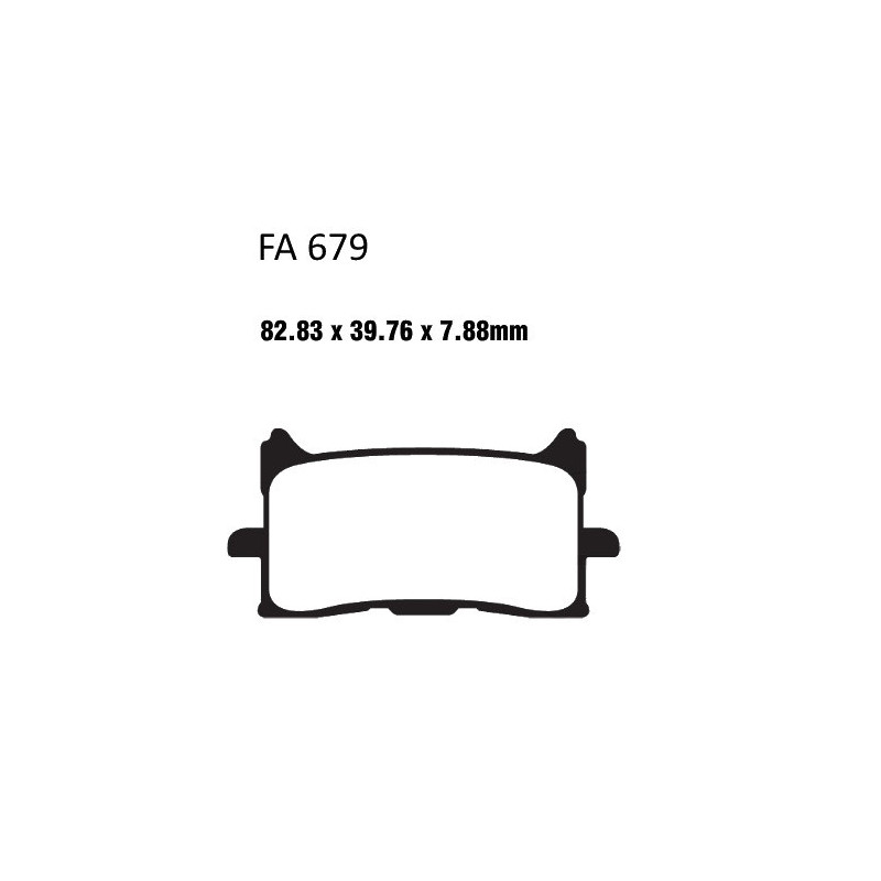 Plaquettes de frein EBC Métal Fritté Double H - FA679HH