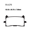 Plaquettes de frein EBC Métal Fritté Double H - FA679HH