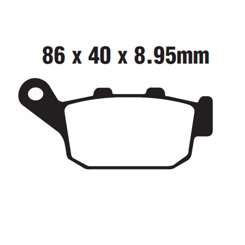 Plaquettes de frein EBC Semi Métal - FA496V