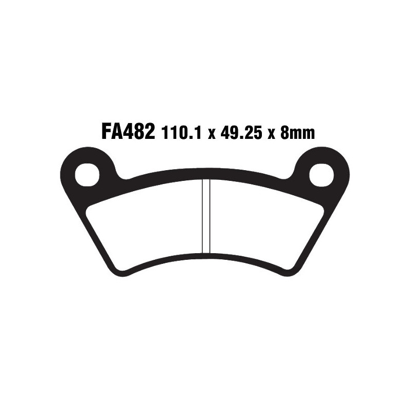 Plaquettes de frein EBC Métal Fritté Offroad - FA482R