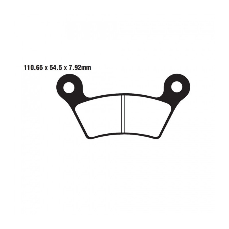 Plaquettes de frein EBC Semi Métal - FA473V