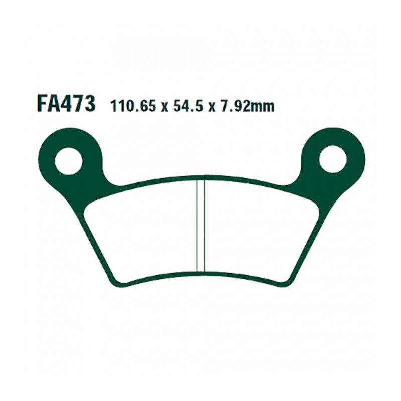 Plaquettes de frein EBC Organiques Standard - FA473