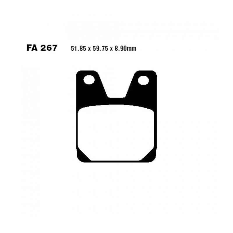 Plaquettes de frein EBC Métal Fritté Double H - FA267HH