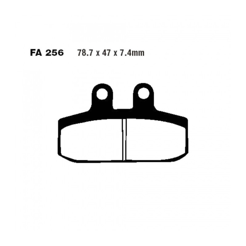 Plaquettes de frein EBC Organiques Standard - FA256