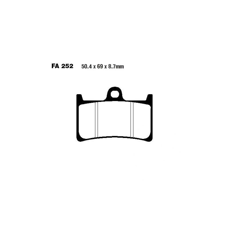 Plaquettes de frein EBC Métal Fritté Double H - FA252HH