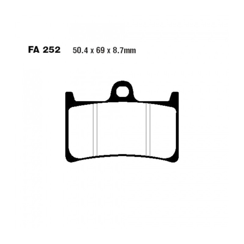 Plaquettes de frein EBC Organiques Standard - FA252