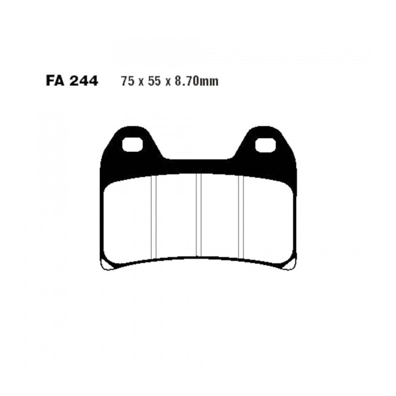 Plaquettes de frein EBC Organiques Standard - FA244